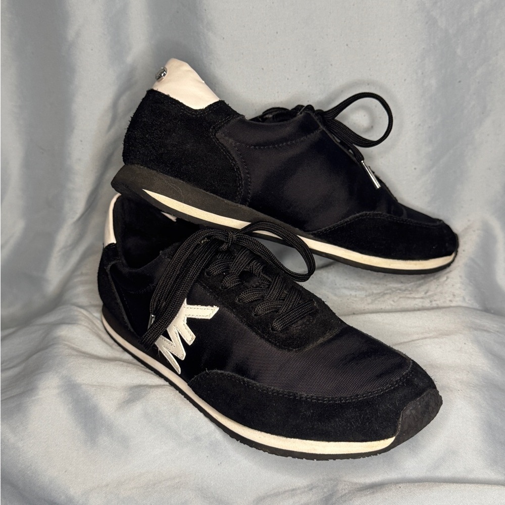 Michael Kors Black Nylon Suede Sneakers – Size 7M / 37